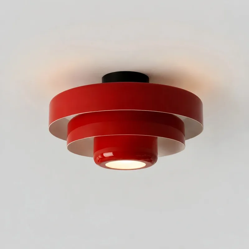 Vanesly Bauhaus Trevånings Rund Macaron Taklampa