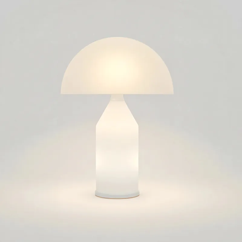 Corvin modern metallbordslampa i svampform