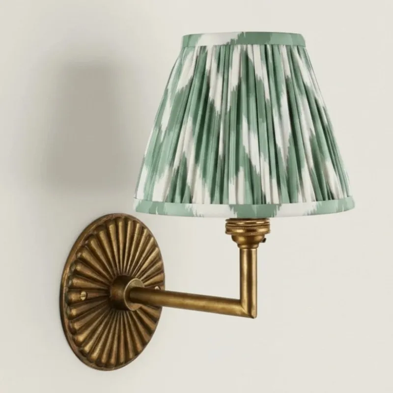 Virex Vintage Plisserad Tygvägglampa