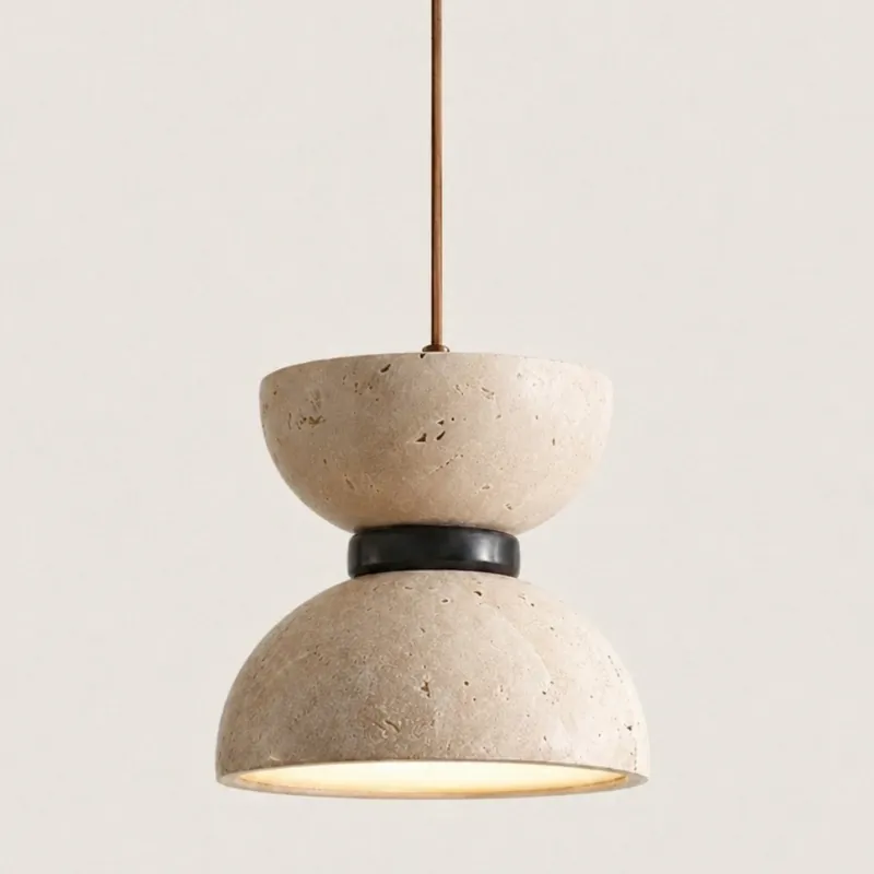 Venska Vintage Dubbellampa i Travertin