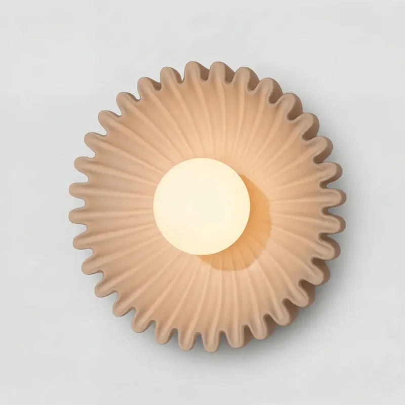 Ilyna Modern keramikblomvägglampa
