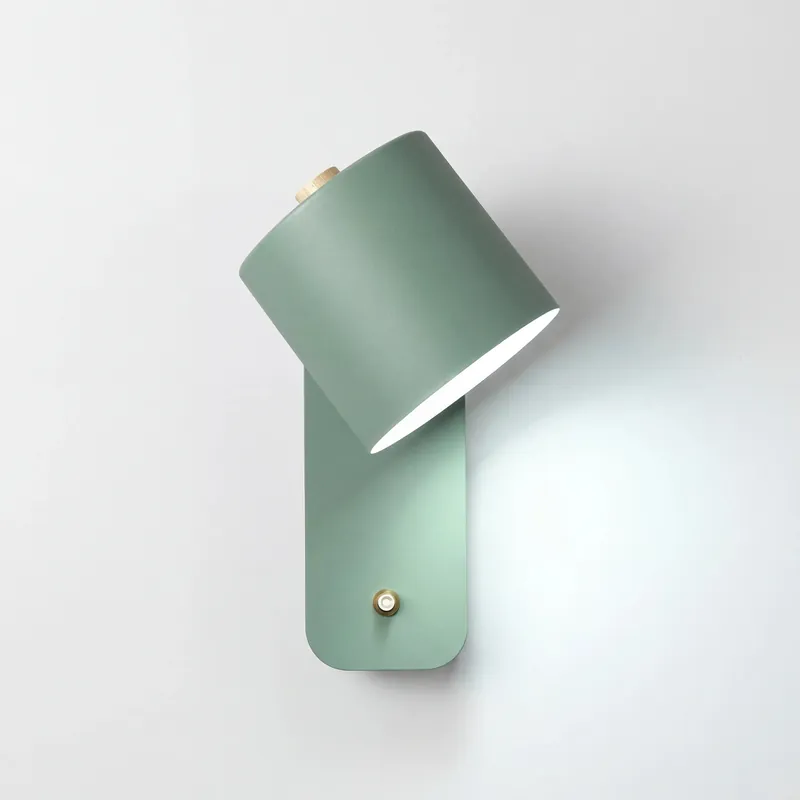 Lampa ścienna z obrotowym cylindrem Vasquez