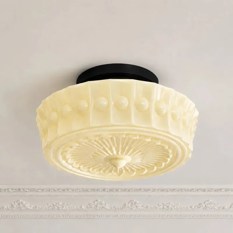Eira Retro Art Klasyczna Okrągła Spersonalizowana Lampa Sufitowa