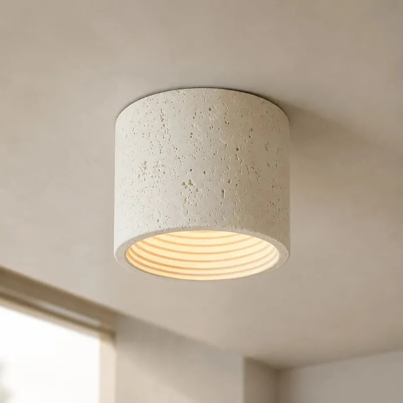 Lampa sufitowa cylindryczna Vaelis Wabi-Sabi