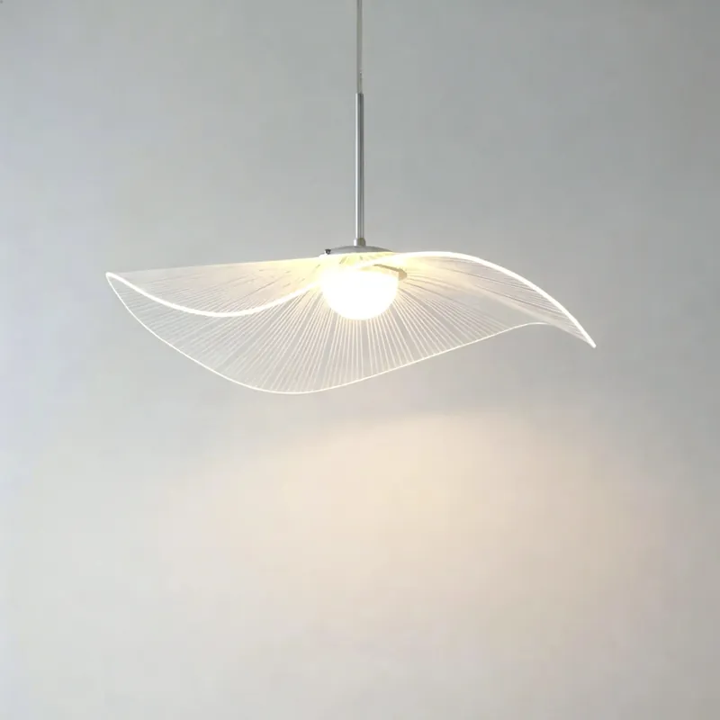 Anwen Nordic Akrylowy Lampa Wisząca z Listkiem Lotosu LED