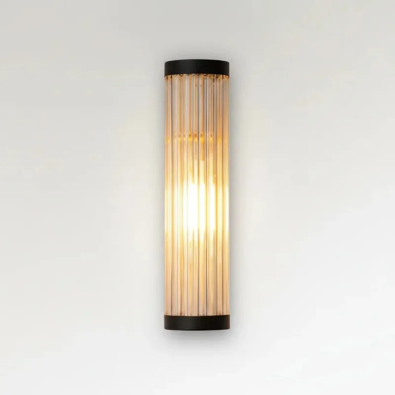 Eirulys nowoczesna cylindryczna szklana lampa ścienna