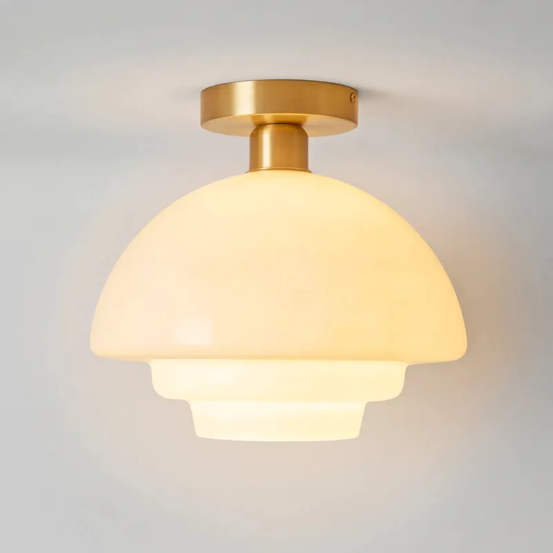 Zofia Retro Minimalistyczna Szklana Lampa Sufitowa z Mleka