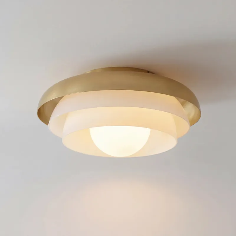 Oria nowoczesna wielowarstwowa szklana lampa sufitowa