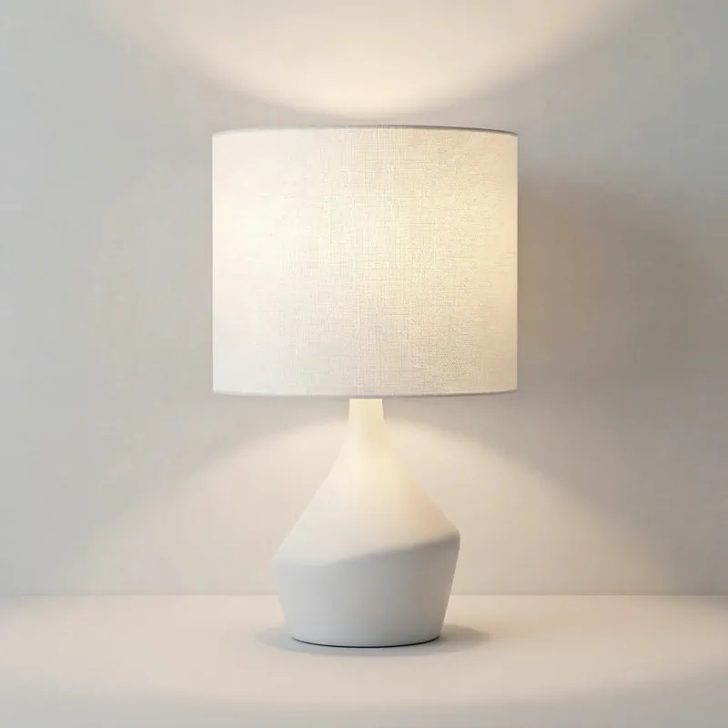 Lampa stołowa ceramiczna Lirael nowoczesna minimalistyczna asymetryczna