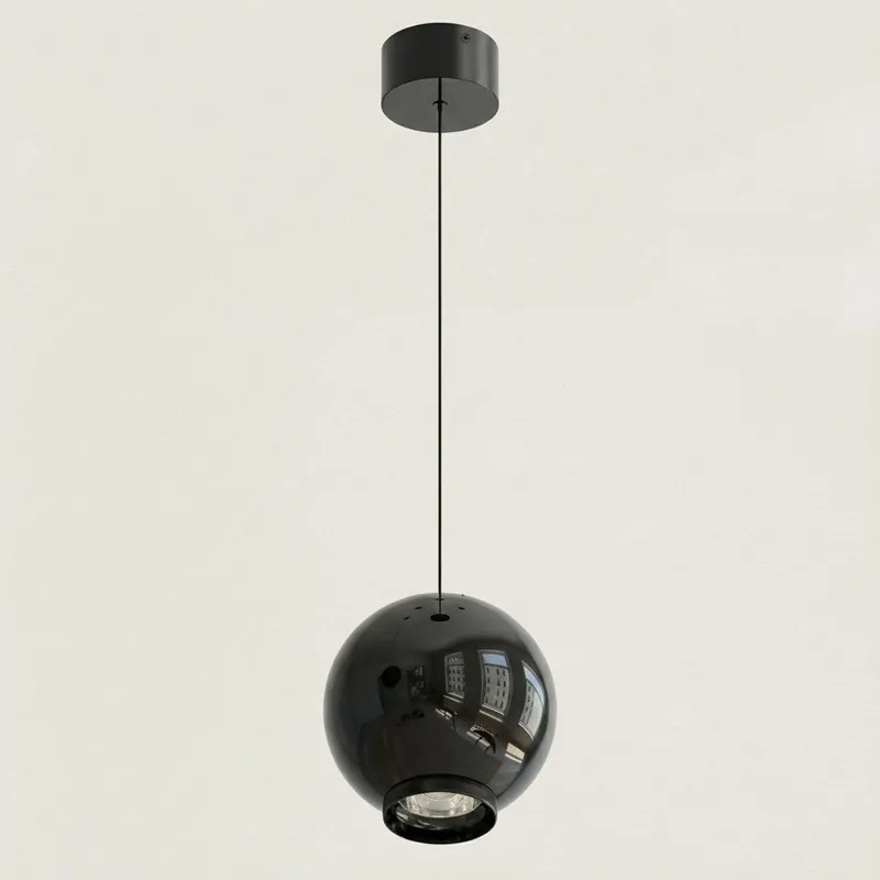 Nowoczesna lampa wisząca Morten z globusem LED