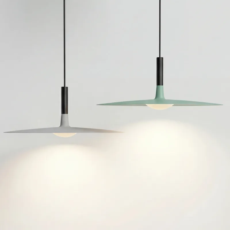 Candeeiro pendente LED plano Vink