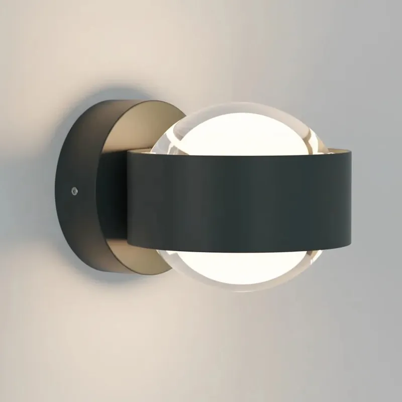 Myrnethor Candeeiro de Parede de Vidro Orb Minimalista
