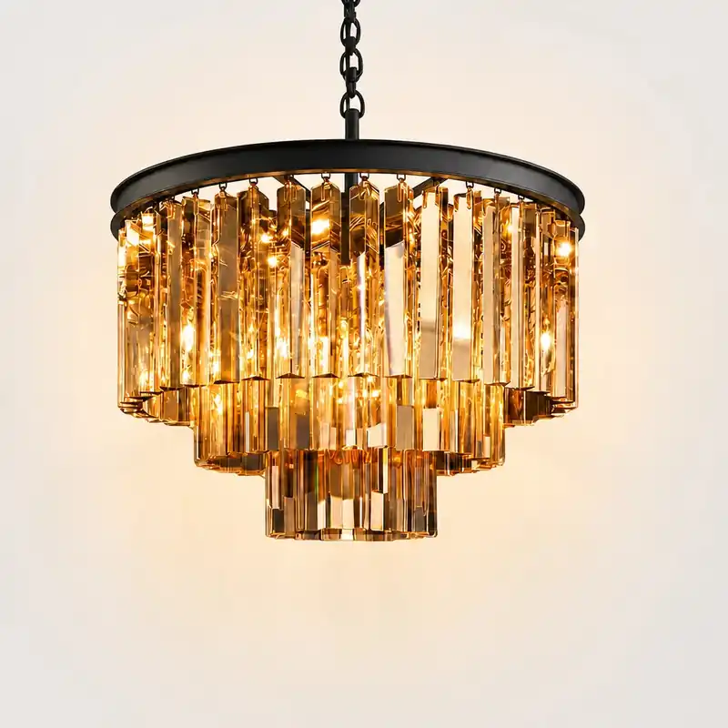 Lustre de Cristal Vintage de Luxo Aeryvon