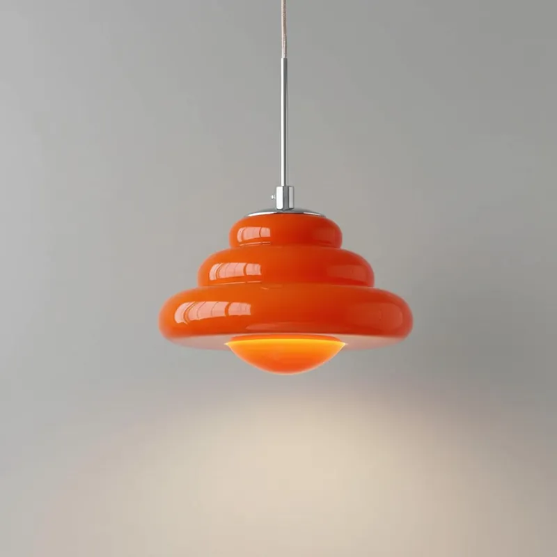 Luminária Suspensa de Vidro em Camadas Gwyneth Bauhaus