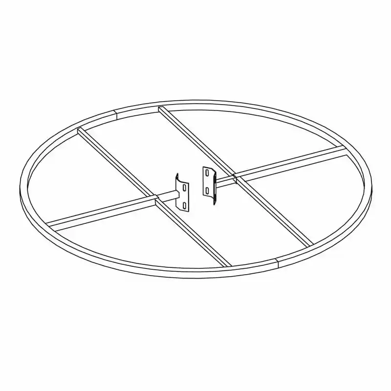Fixation circulaire pour décor