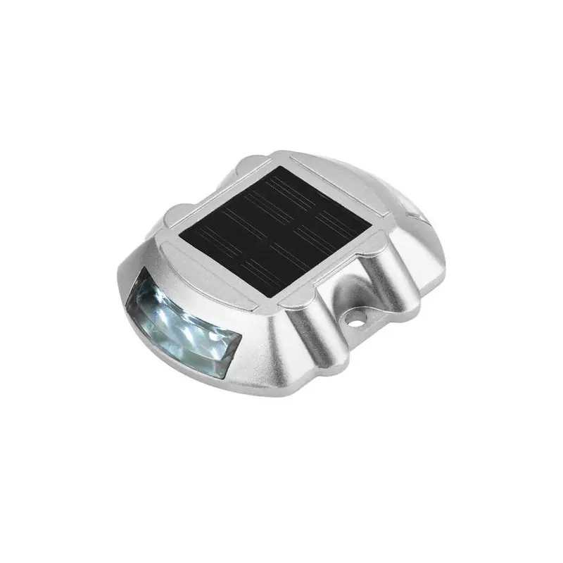 Balise de sol solaire 80 lumens ip67 aluminium routier