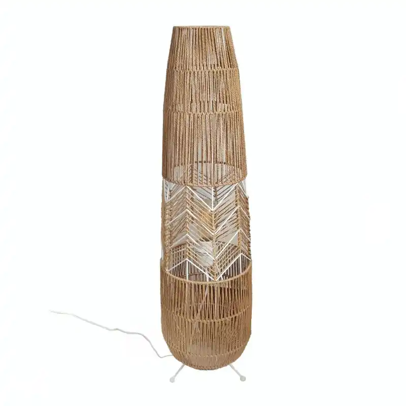 Lampadaire a poser de table tressé culot 1xe27