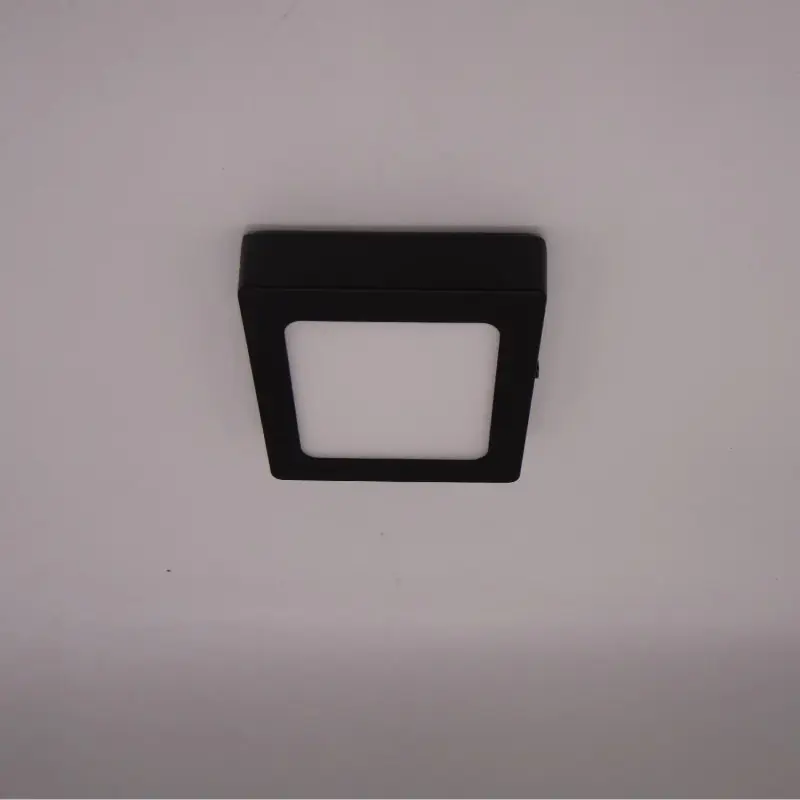 Plafonnier led carre 6w cct-10cm-3000k-4000k-6000k métal 4 couleurs