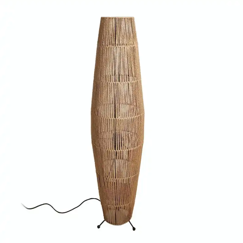 Lampadaire a poser de table tressé culot 1xe27