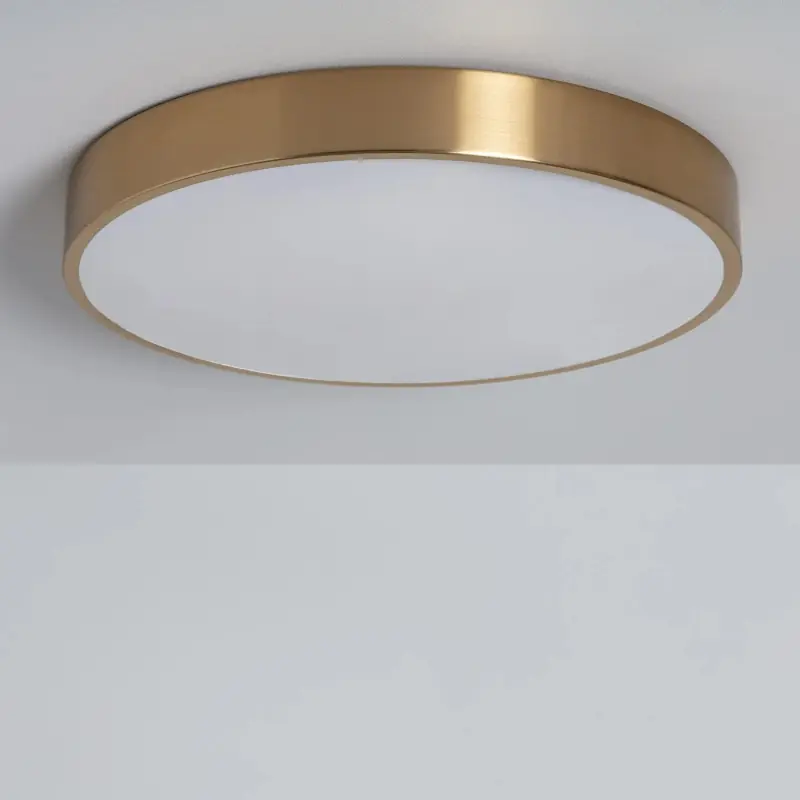 Plafonnier led 18w cct-30cm-3000k-4000k-6000k métal doré