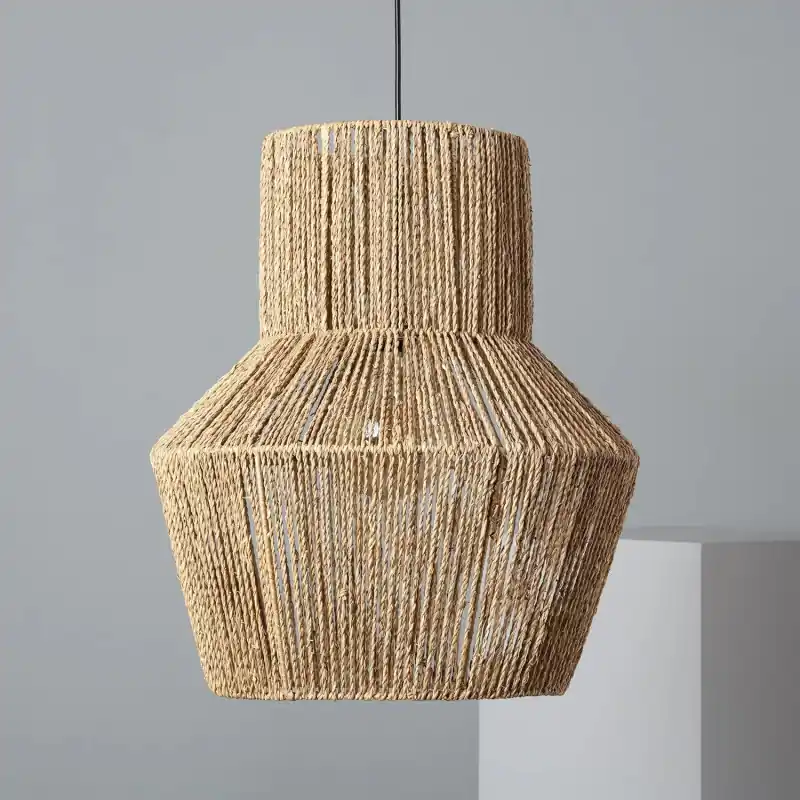 Suspension luminaire fibres 50cm suspendu culot e27