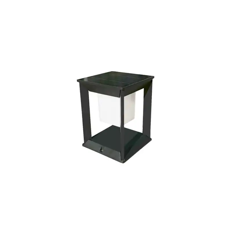 Borne led potelet solaire 26cm-450 lumens