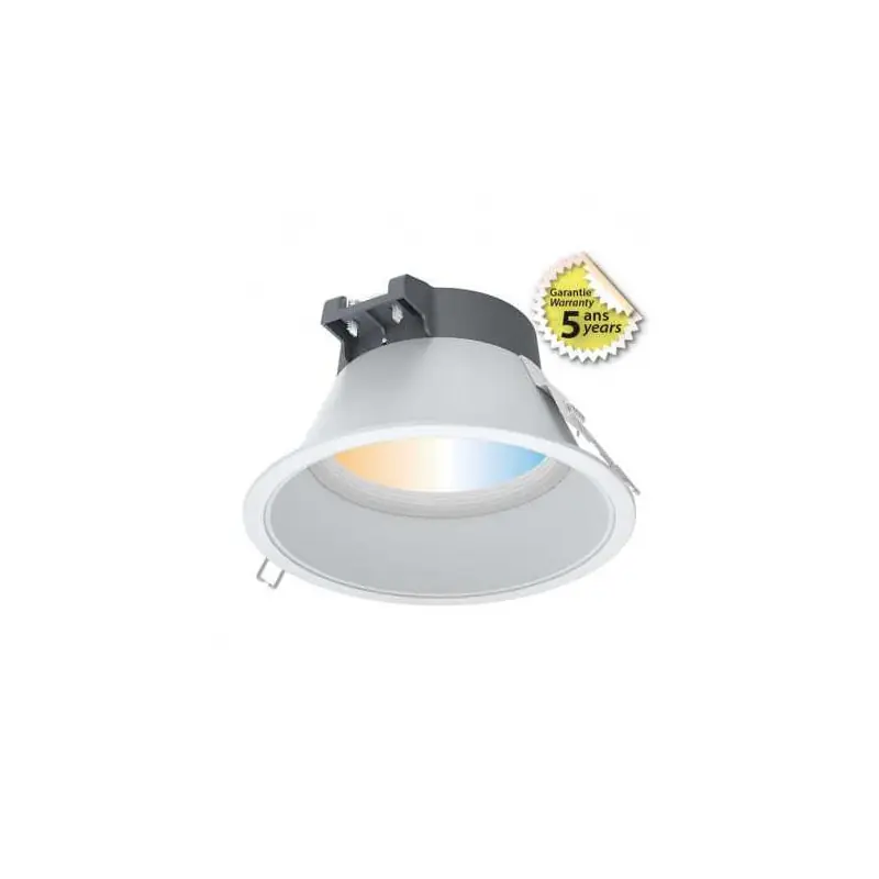 DOWNLIGHT LED CCT BLANC ROND BASSE LUMINANCE Ø217MM 30W GARANTIE 5 ANS