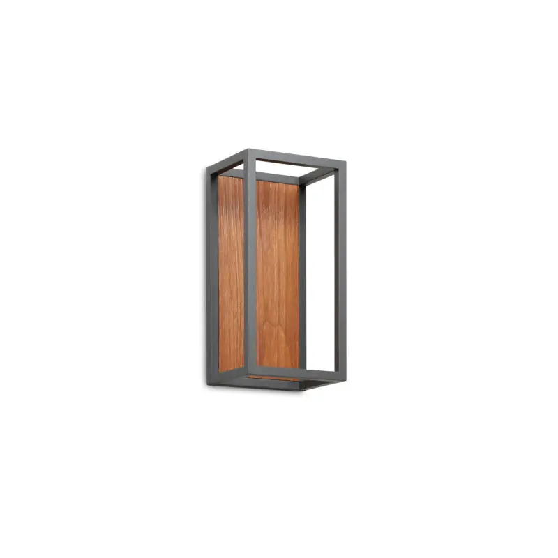 Applique murale LED cage effet bois 6.5w-3000K-1020 lumens