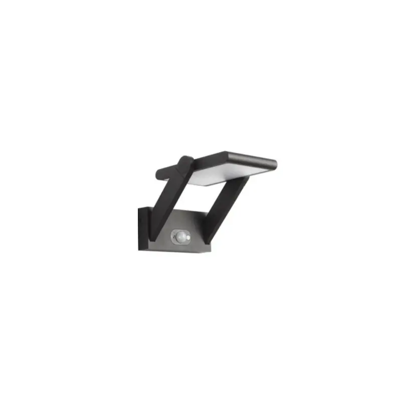 Applique solaire noire orientable 170 lumens détecteur de mouvement