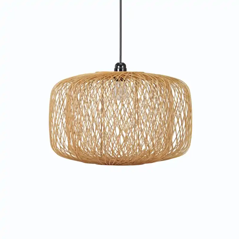 Suspension luminaire suspendu bambou 45cm culot e27