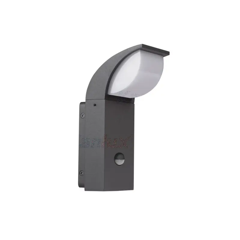 Applique extérieure 7w led détecteur de mouvement gris anthracite