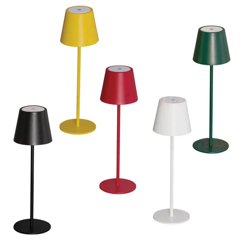 Lampe portable led rechargeable ip54 a poser 7 couleurs INITA