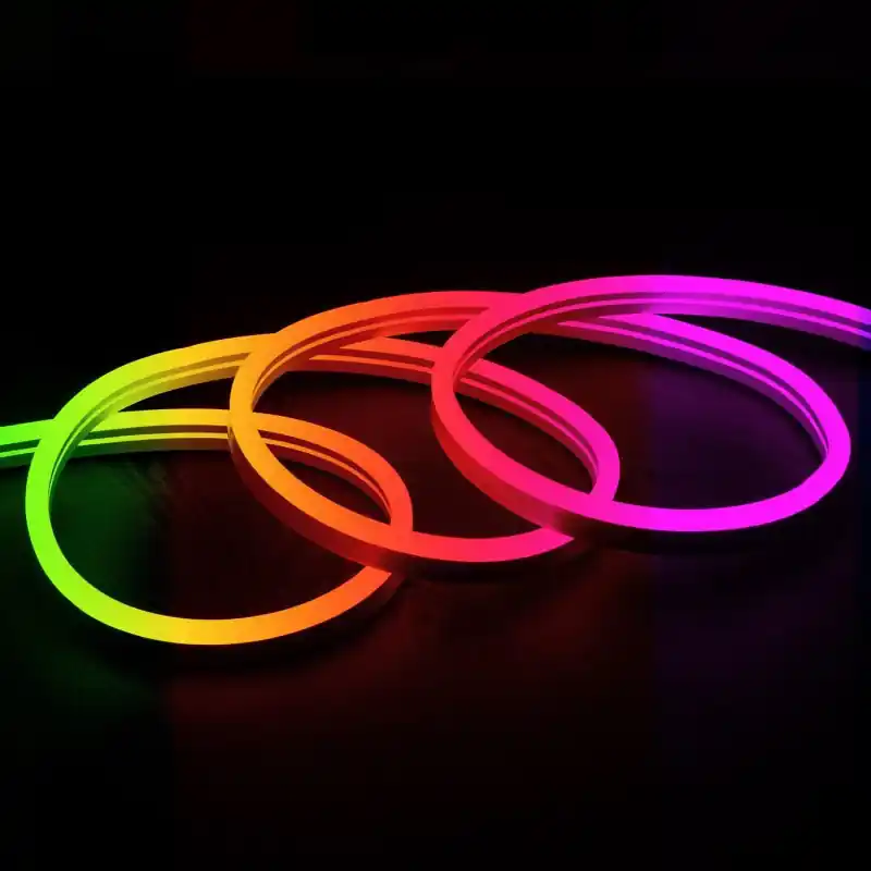 Ruban led 220v néon flexible 180-rgb ultra lumière étanche enseigne extérieur ip67