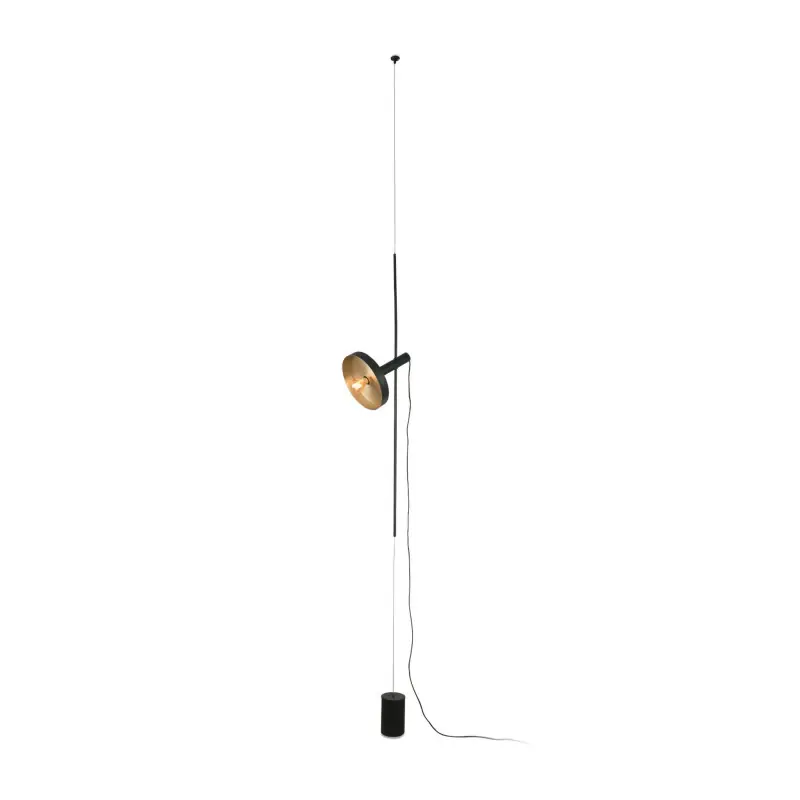 WHIZZ Lampe suspension/lampadaire noire/or