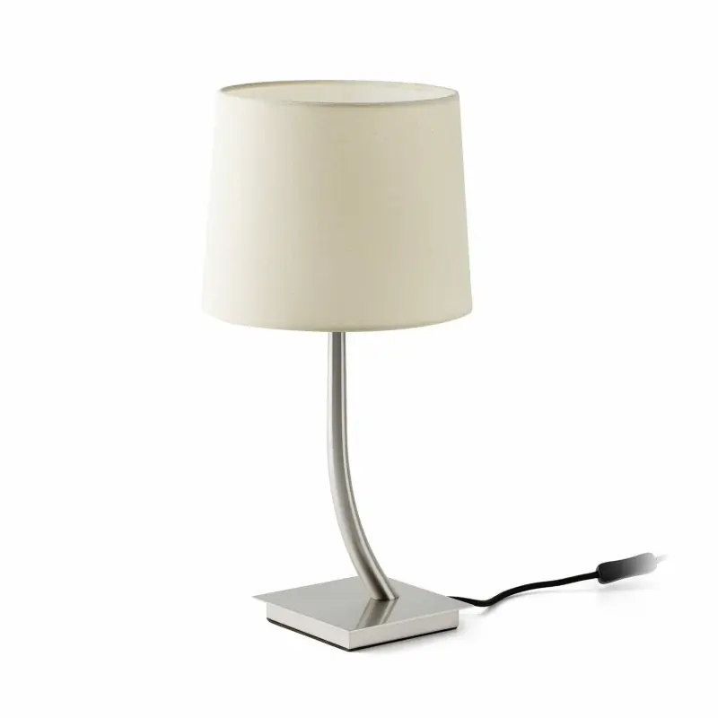 REM Lampe de table nickel/beig