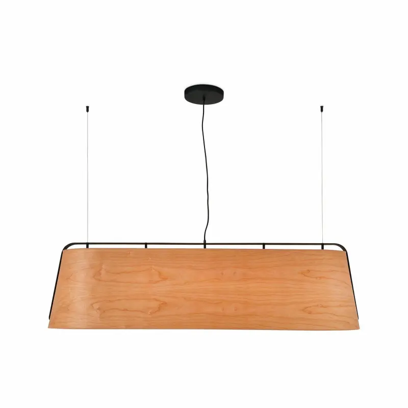 STOOD SUSPENSION 5XE27 NOIR + BOIS MAX 20W
