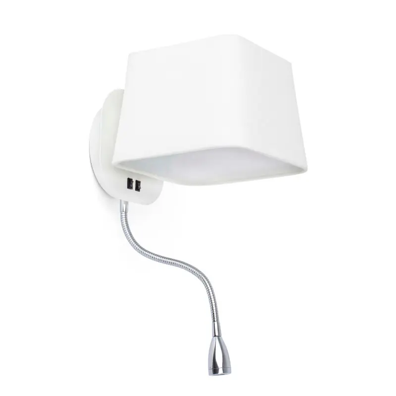 SWEET Lampe applique blanche avec liseuse