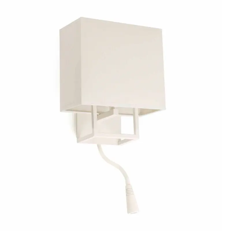 VESPER Lampe applique blanche avec lecteur LED