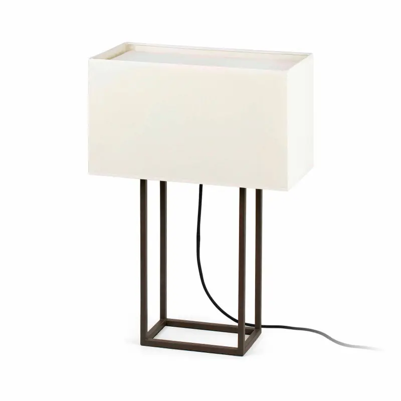 VESPER LAMPE DE TABLE MARRON 2 X E27 20W