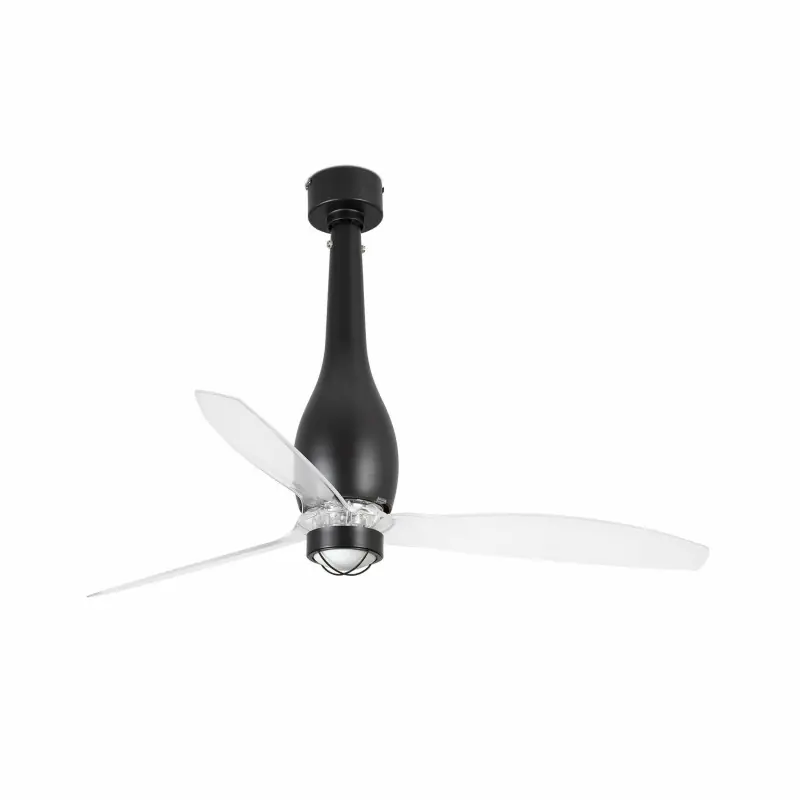 ETERFAN M LED Ventilateur noir mat/transparent DC