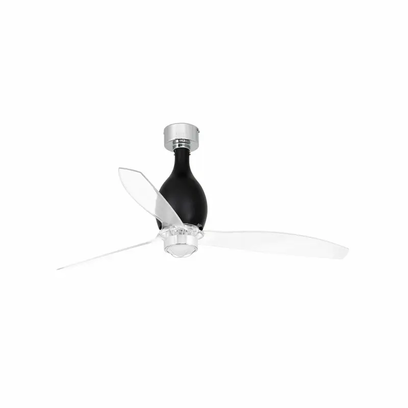 MINI ETERFAN M LED Ventilateur noir brillant/transparent DC