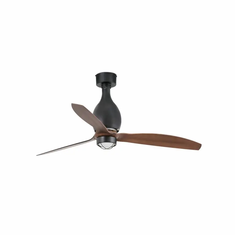 MINI ETERFAN M LED Ventilateur noir mat/bois DC SMART