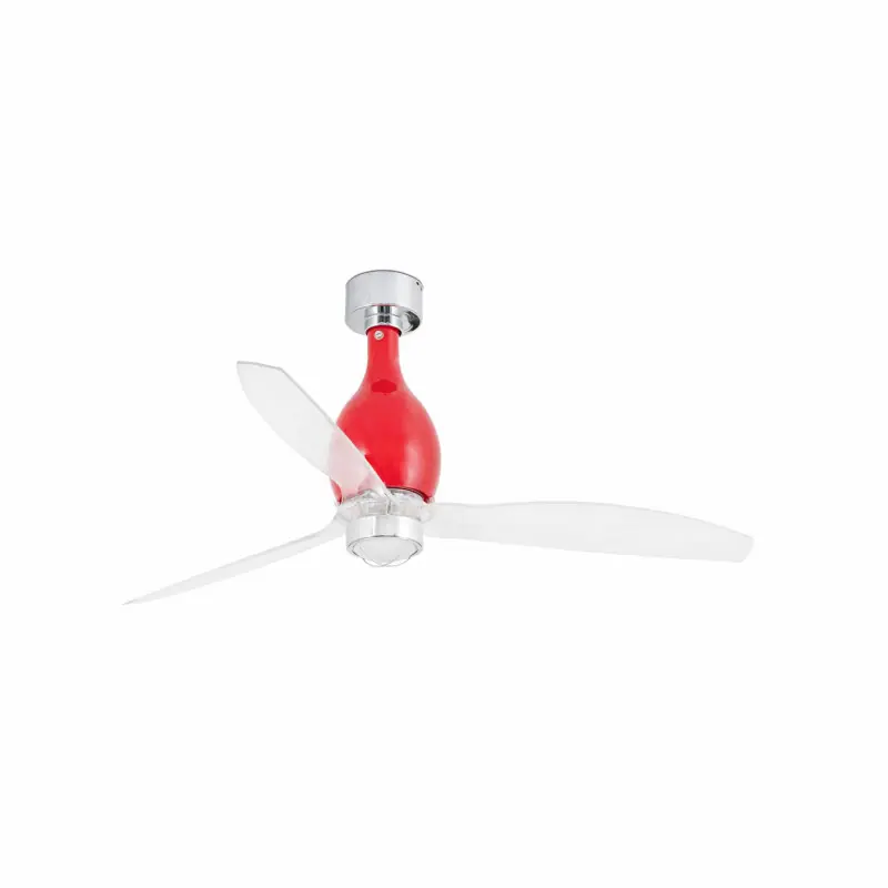 MINI ETERFAN M LED Ventilateur rouge brillant/transparent DC