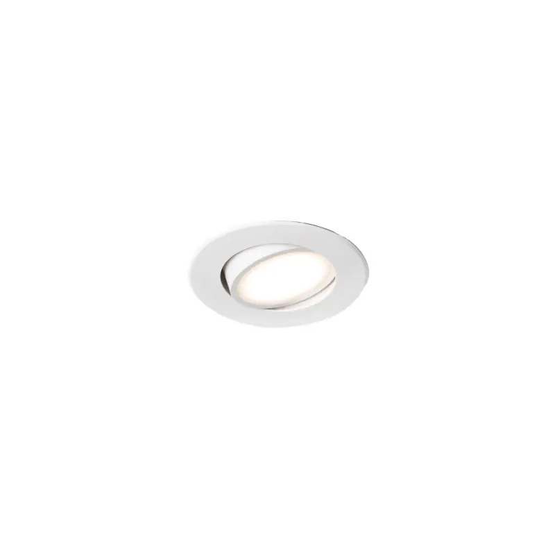 KOI Lampe encastrable orientable blanche