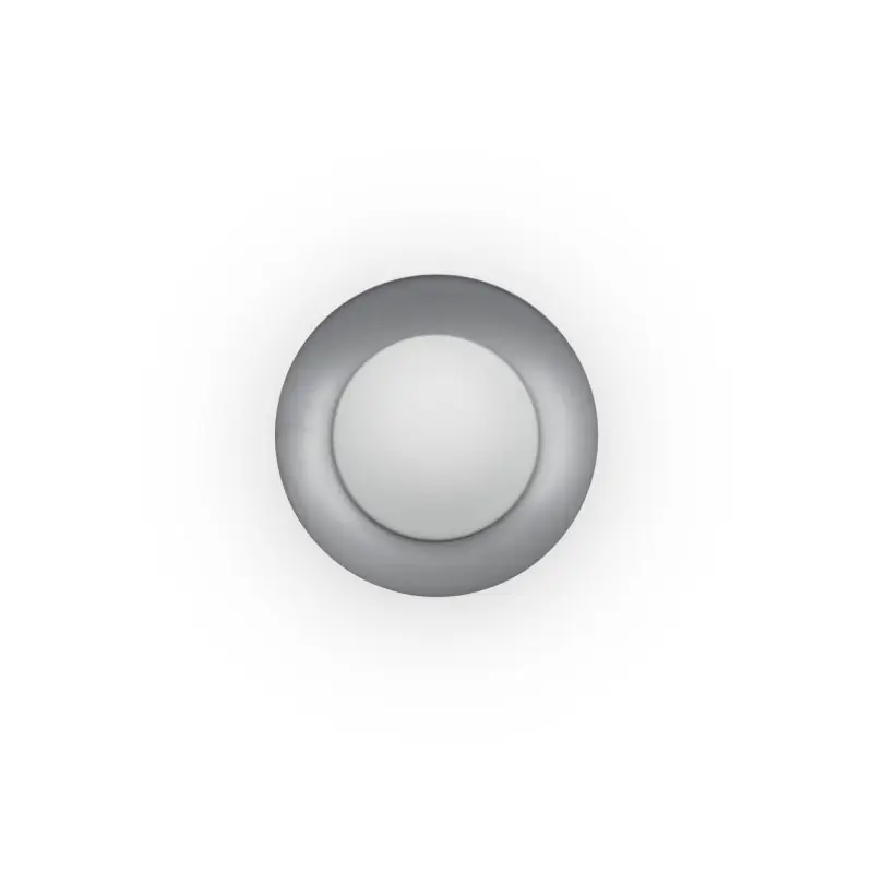 SIDE 200 Plafonnier blanc et nickel G9