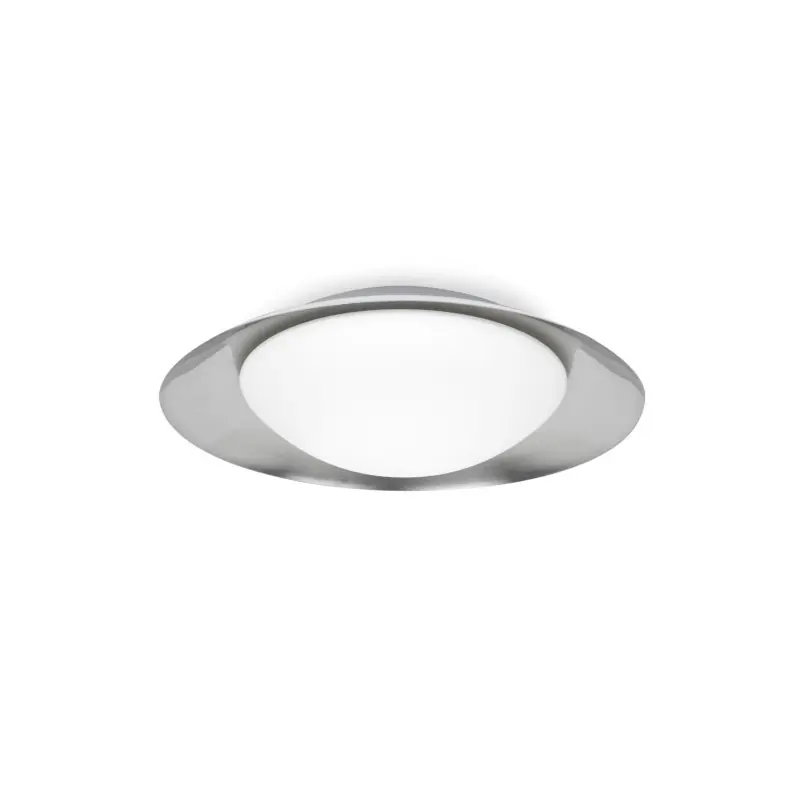 SIDE 390 Plafonnier blanc et nickel 15W