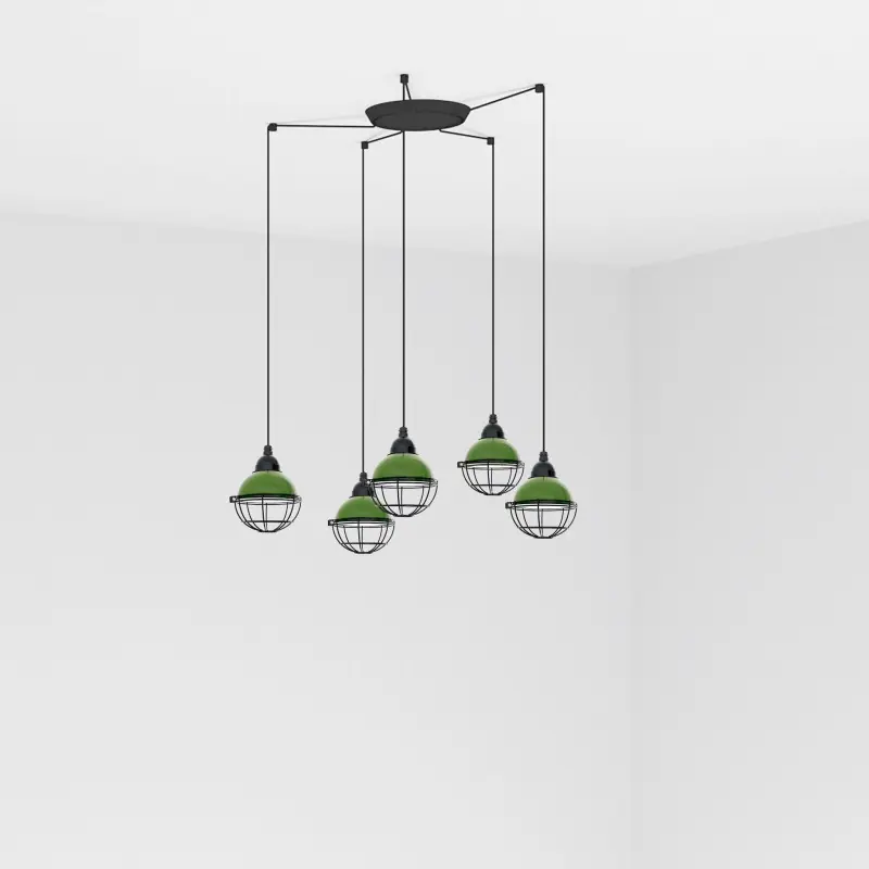 CLAIRE 5L Lampe suspension verte