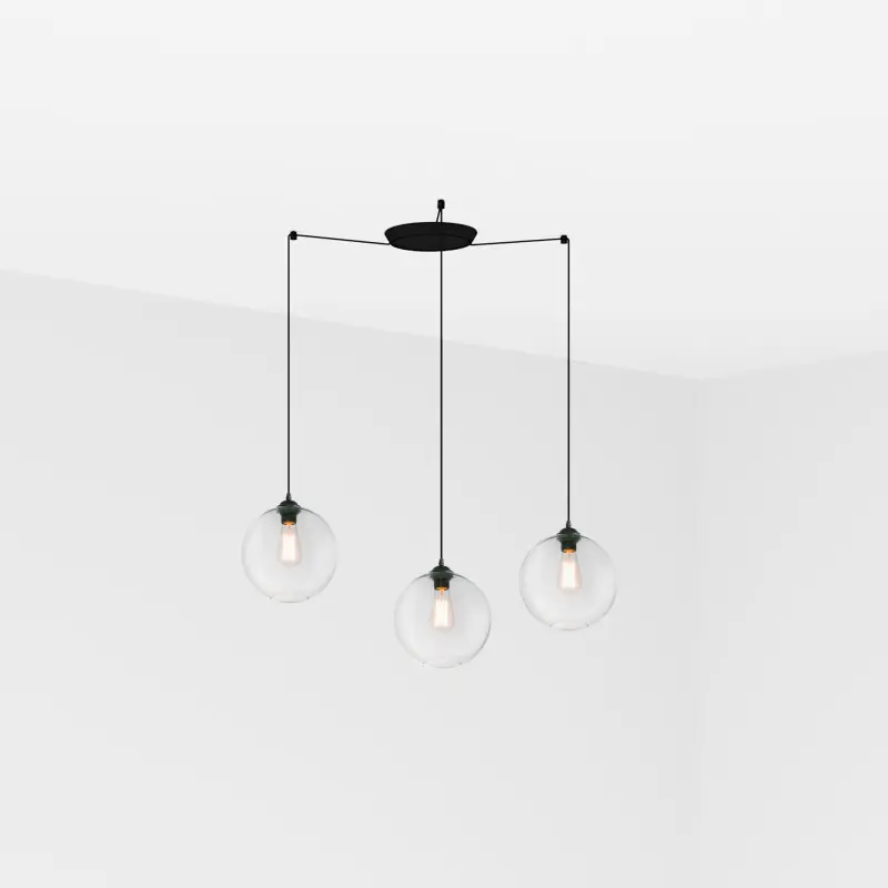 CLARA 3L Lampe suspension transparent