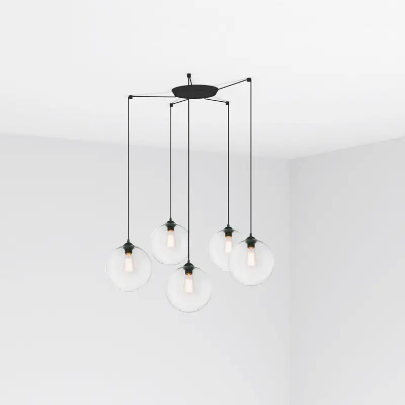 CLARA 5L Lampe suspension transparent