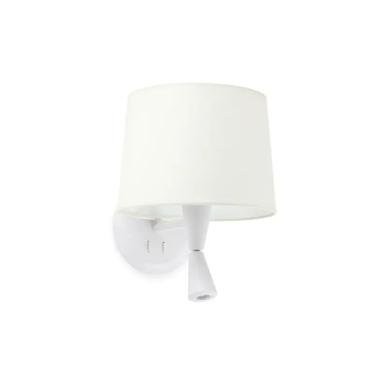 CONGA Lampe applique avec lecteur blanc/blanc